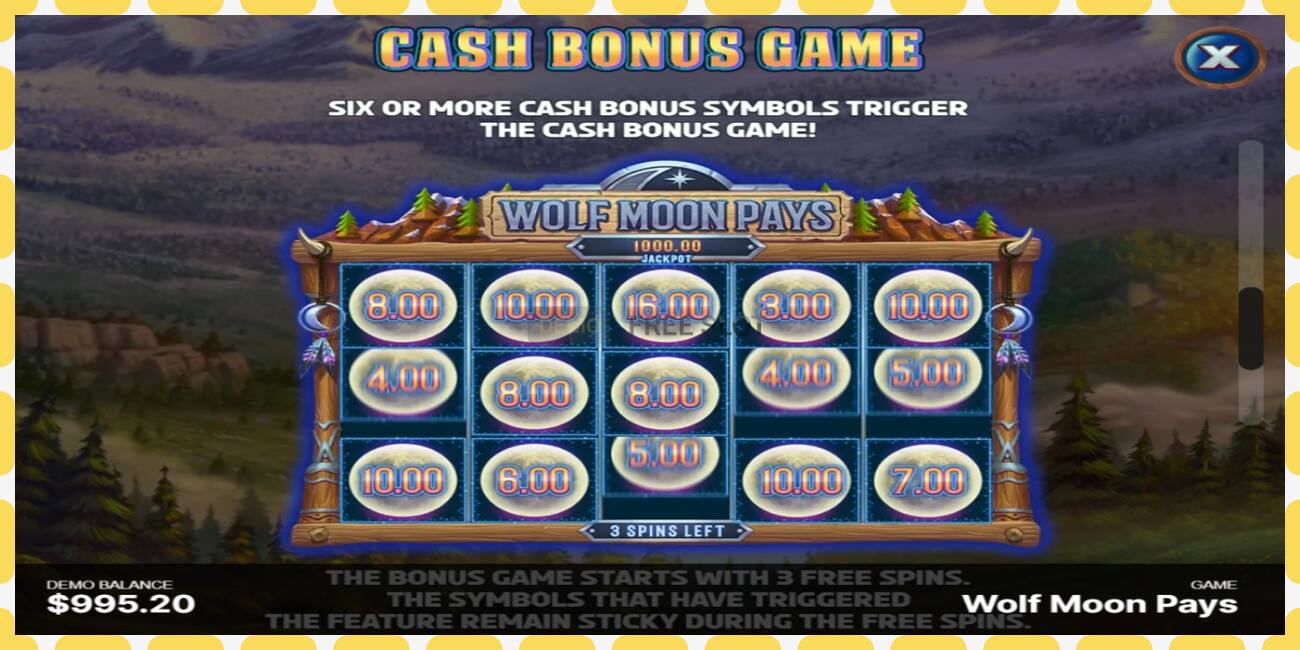 Demo slot Wolf Moon Pays නොමිලේ සහ ලියාපදිංචියකින් තොරව, පින්තූරය - 1