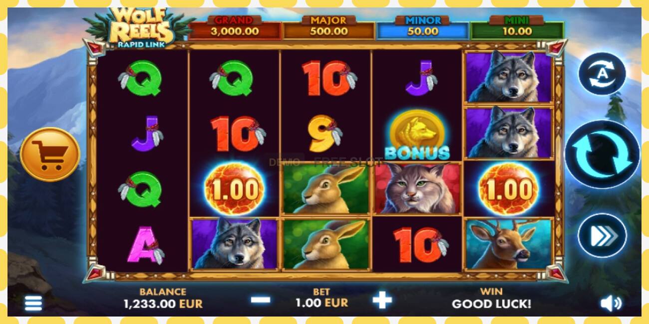 Demo slot Wolf Reels Rapid Link free and without registration, picture - 1