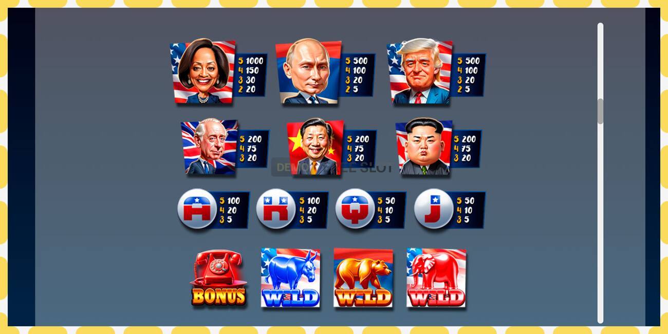 Demo slot World Leaders II free and without registration, picture - 1