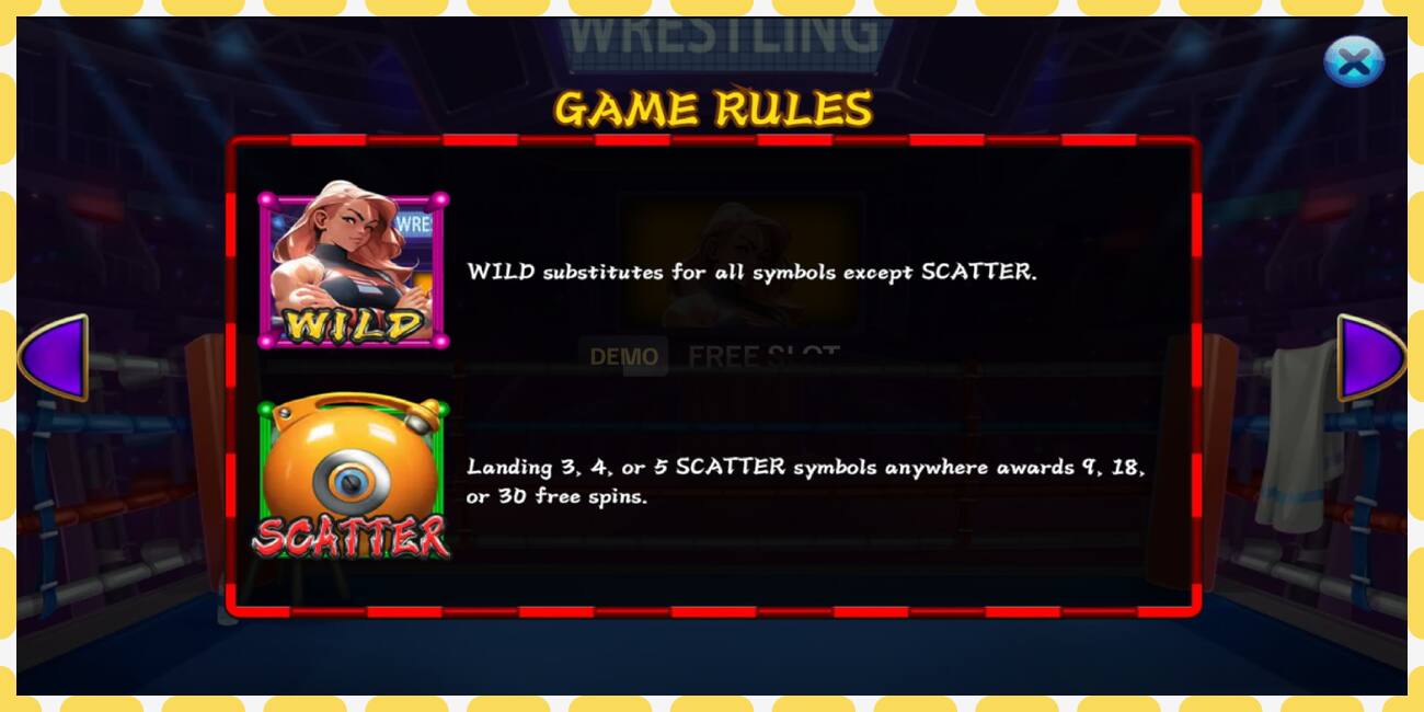 Demo slot Wrestling Queen free and without registration, picture - 1