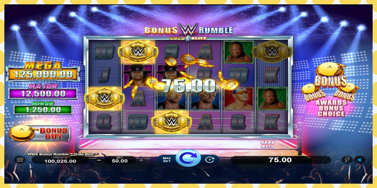 Demo slot WWE Bonus Rumble Gold Blitz free and without registration, picture - 1