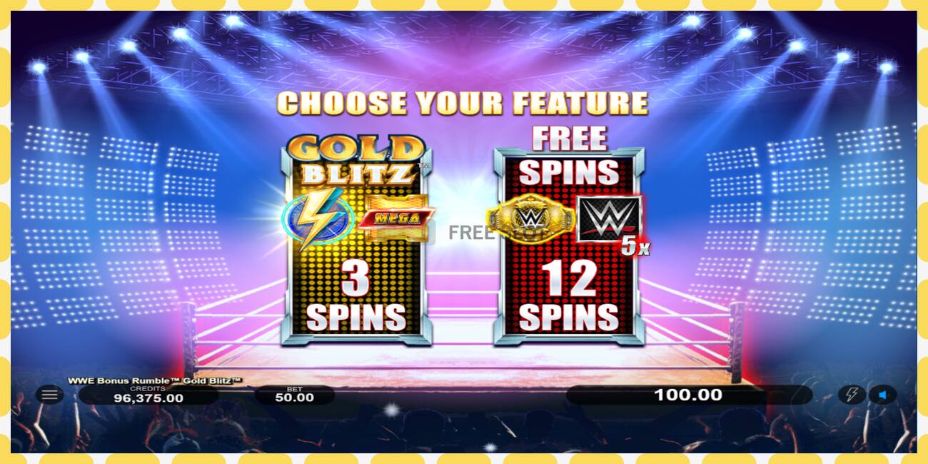 Demo slot WWE Bonus Rumble Gold Blitz free and without registration, picture - 1