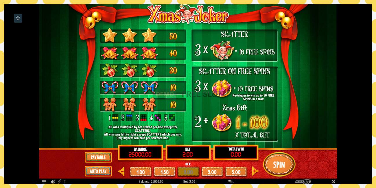 Demo slot Xmas Joker free and without registration, picture - 1