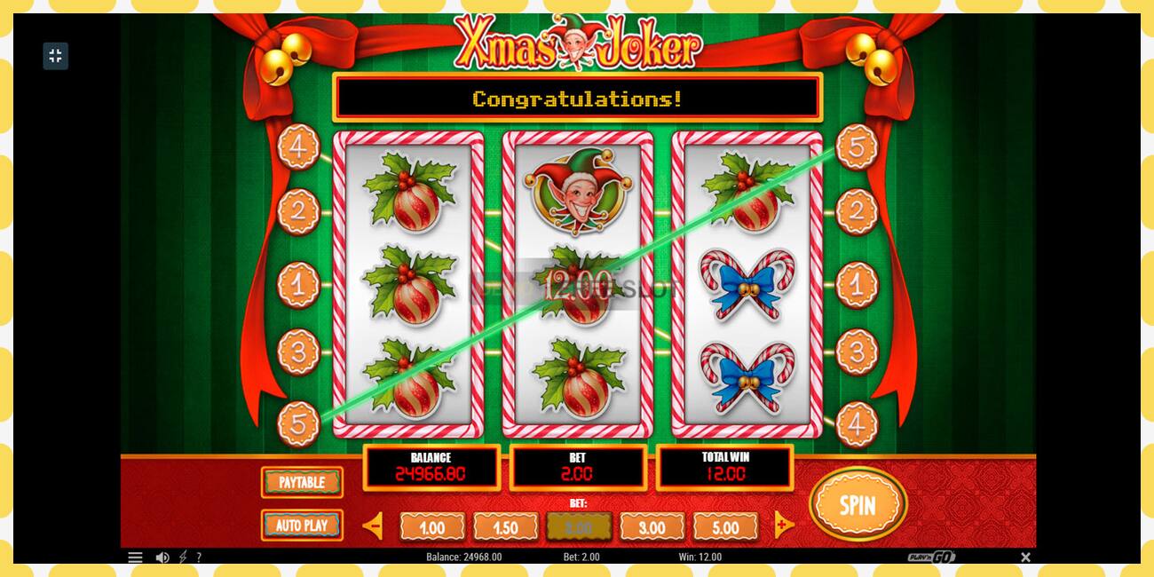 Demo slot Xmas Joker free and without registration, picture - 1