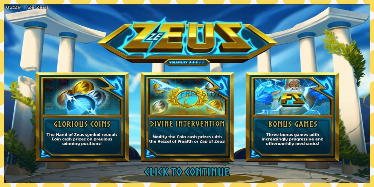 Demo slot Ze Zeus free and without registration, picture - 1