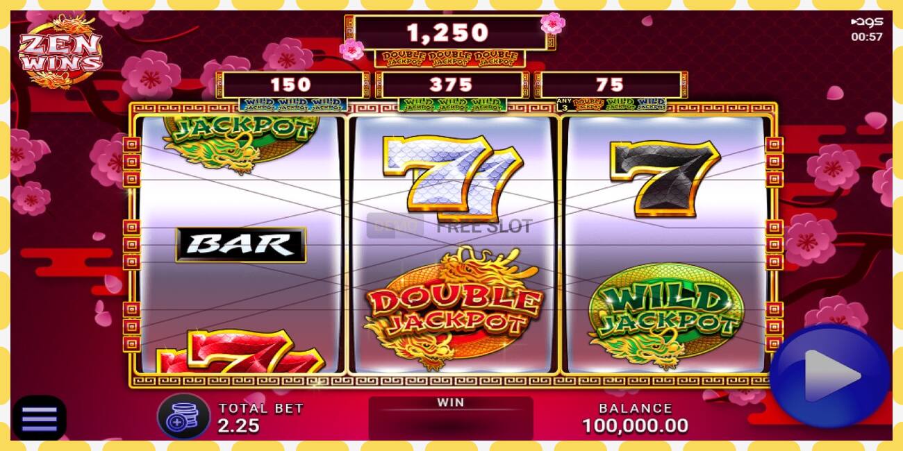 Demo slot Zen Wins free and without registration, picture - 1