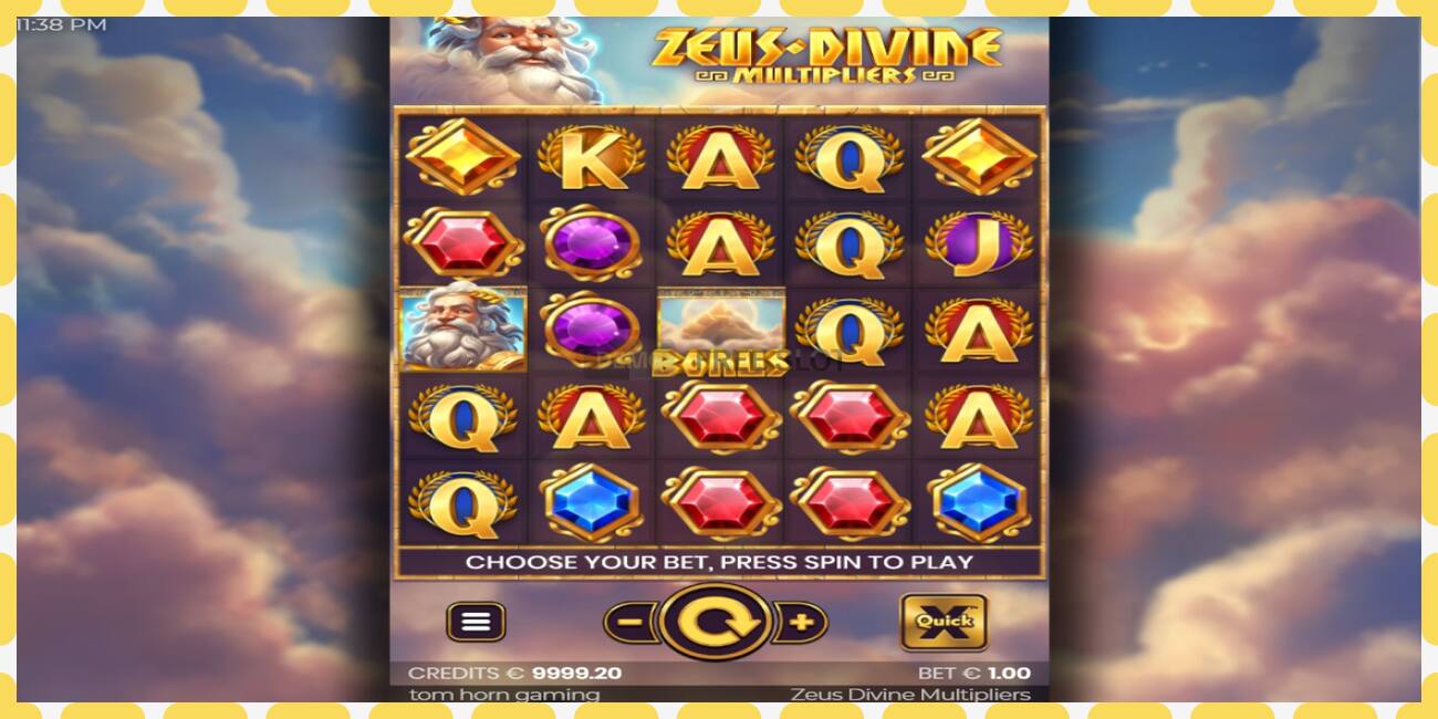 Khe thử nghiệm Zeus Divine Multipliers miễn phí và không cần đăng ký, hình ảnh - 1