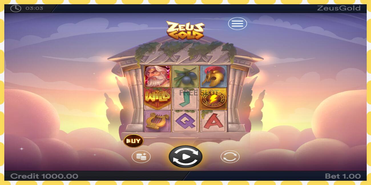 Demo slot Zeus Gold free and without registration, picture - 1