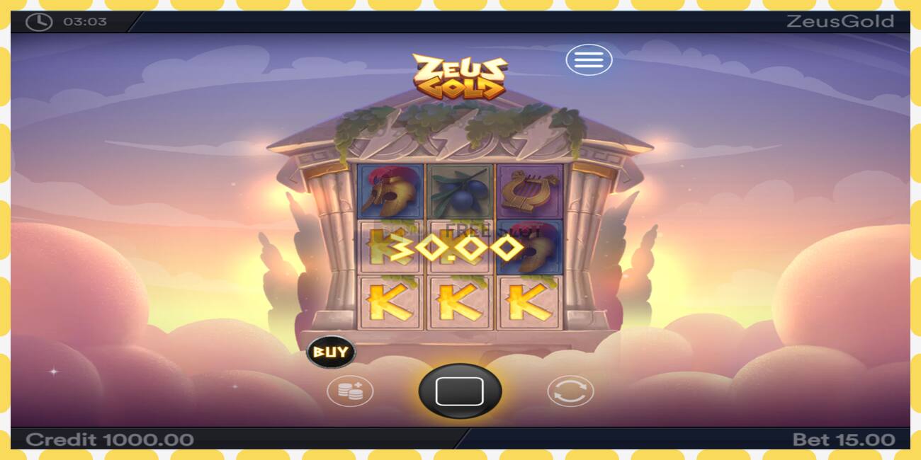 Demo slot Zeus Gold free and without registration, picture - 1