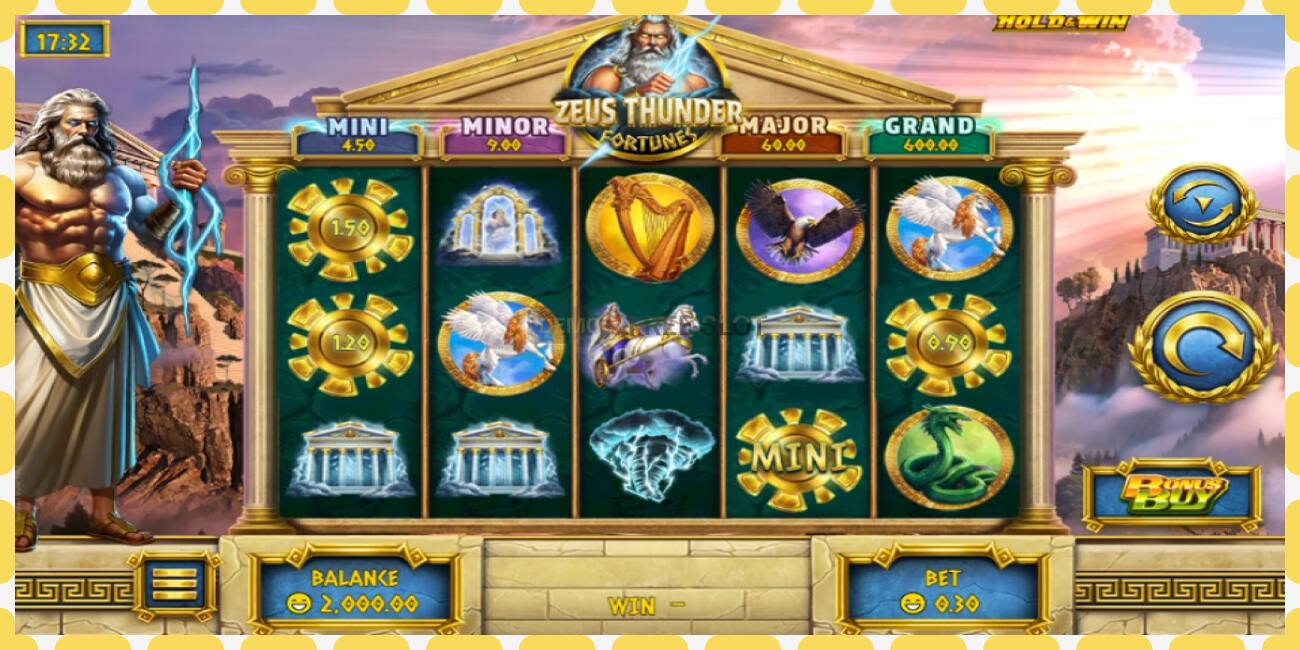 Demo slot Zeus Thunder Fortunes free and without registration, picture - 1