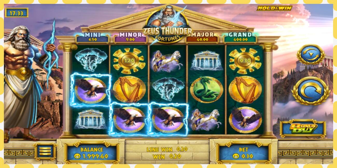 Demo slot Zeus Thunder Fortunes free and without registration, picture - 1