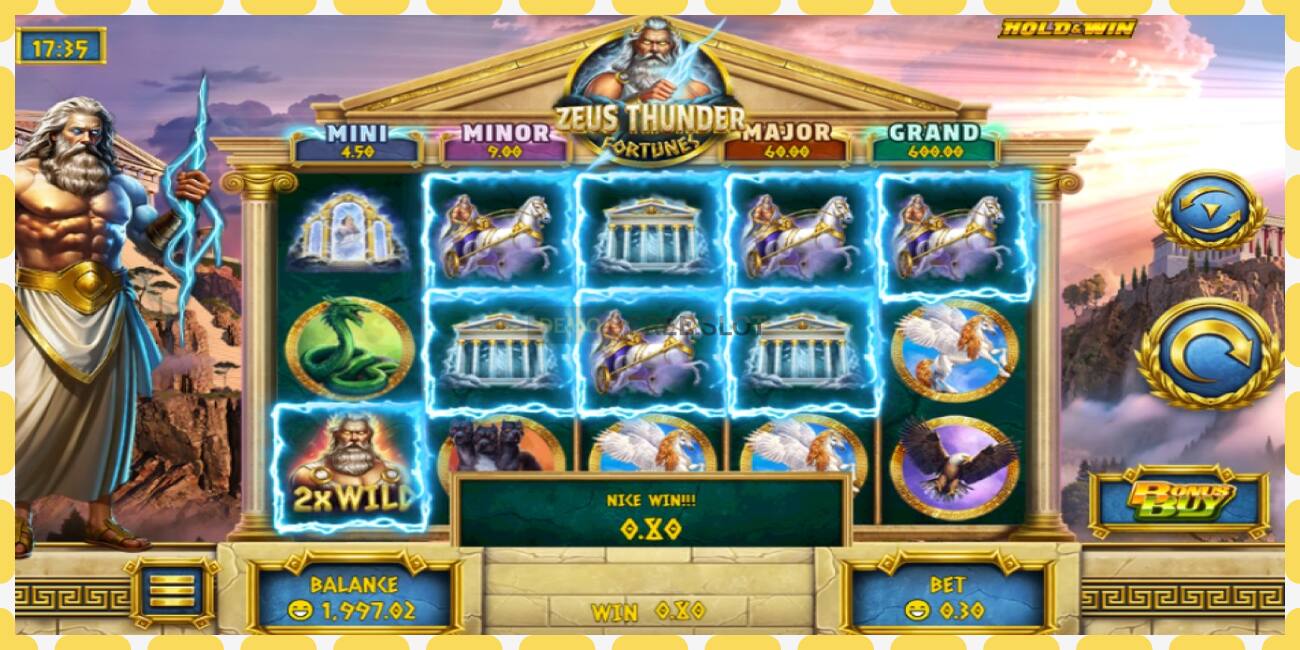 Demo slot Zeus Thunder Fortunes free and without registration, picture - 1