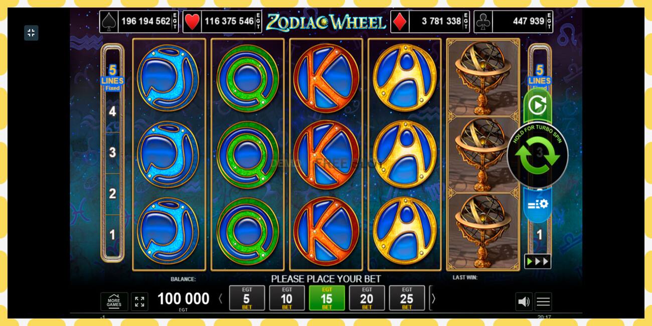 Demo slot Zodiac Wheel free and without registration, picture - 1