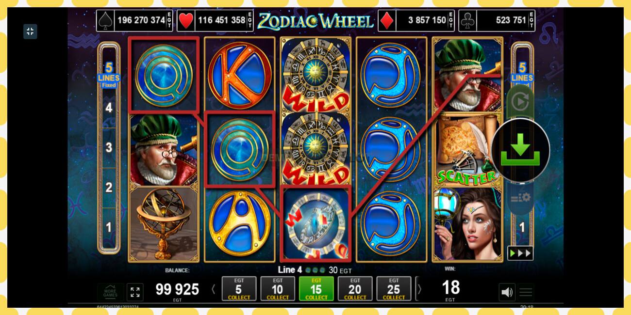 Demo slot Zodiac Wheel free and without registration, picture - 1