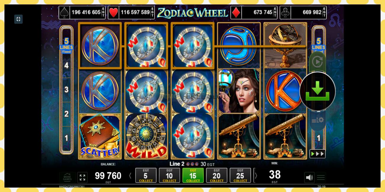 Demo slot Zodiac Wheel free and without registration, picture - 1