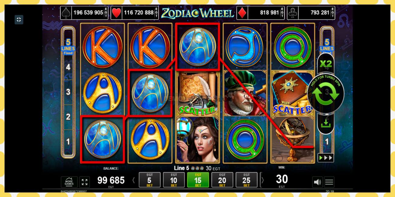 Demo slot Zodiac Wheel free and without registration, picture - 1