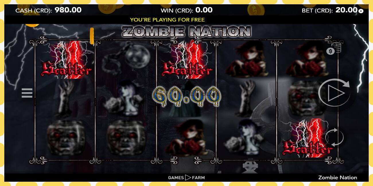 ຊ່ອງຕົວຢ່າງ Zombie Nation ບໍ່ເສຍຄ່າແລະບໍ່ມີການລົງທະບຽນ, ຮູບ - 1