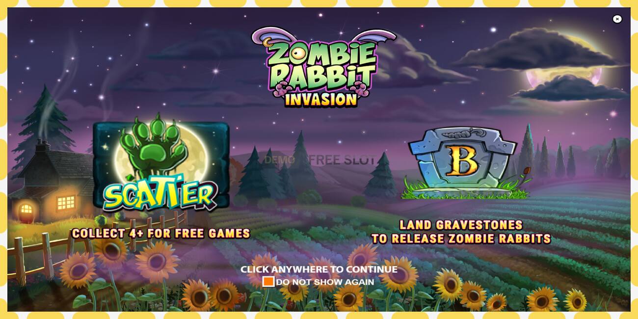 Slot dimostrativo Zombie Rabbit Invasion gratuito e senza registrazione, immagine - 1