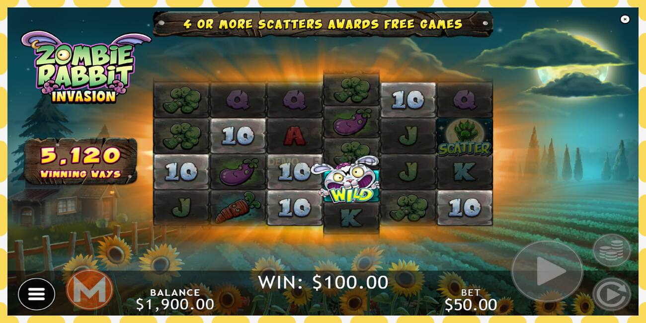 Demo slot Zombie Rabbit Invasion gratis og uden registrering, billede - 1