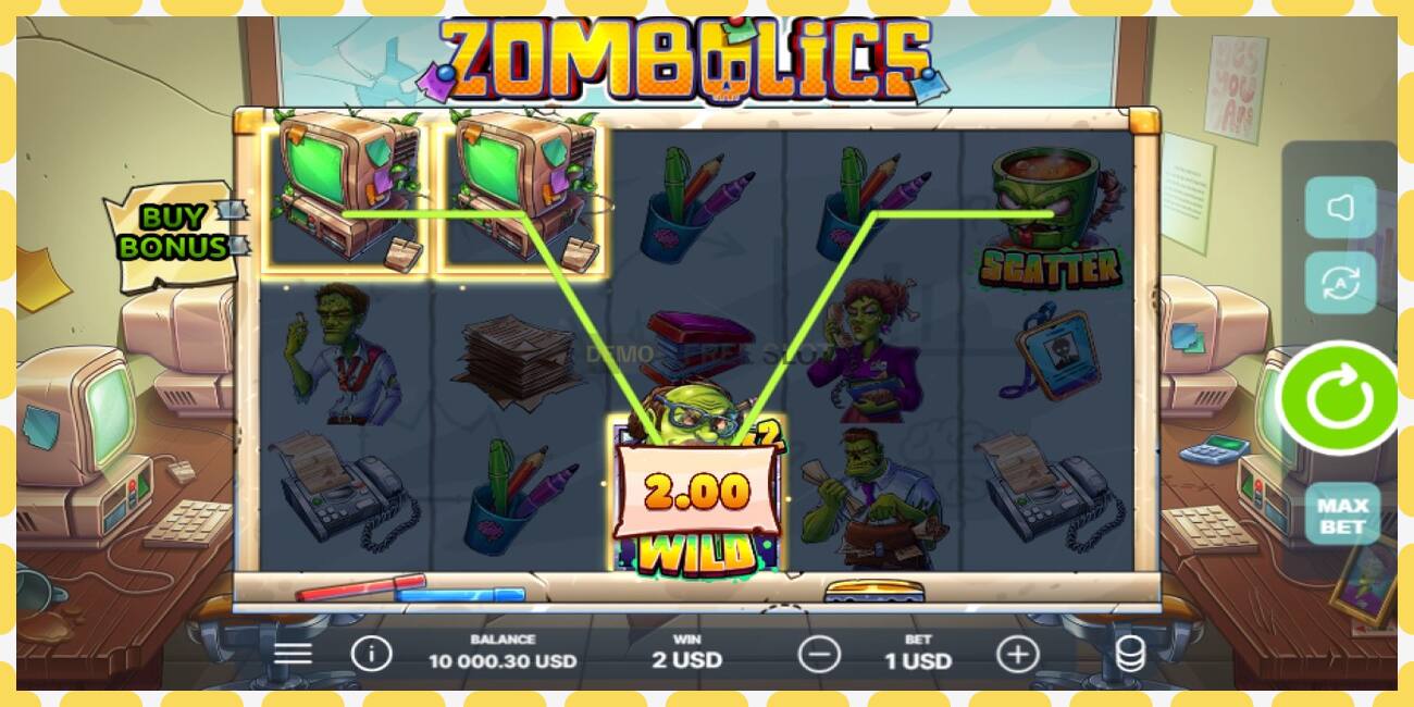 Demo-slot Zombolics gratis en zonder registratie, afbeelding - 1